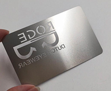 glossy metal card