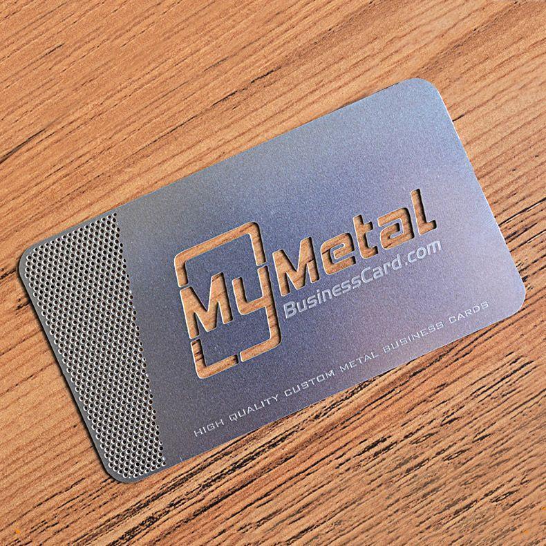 Custom die cut stainless steel metal cardCard Supplier Smart One