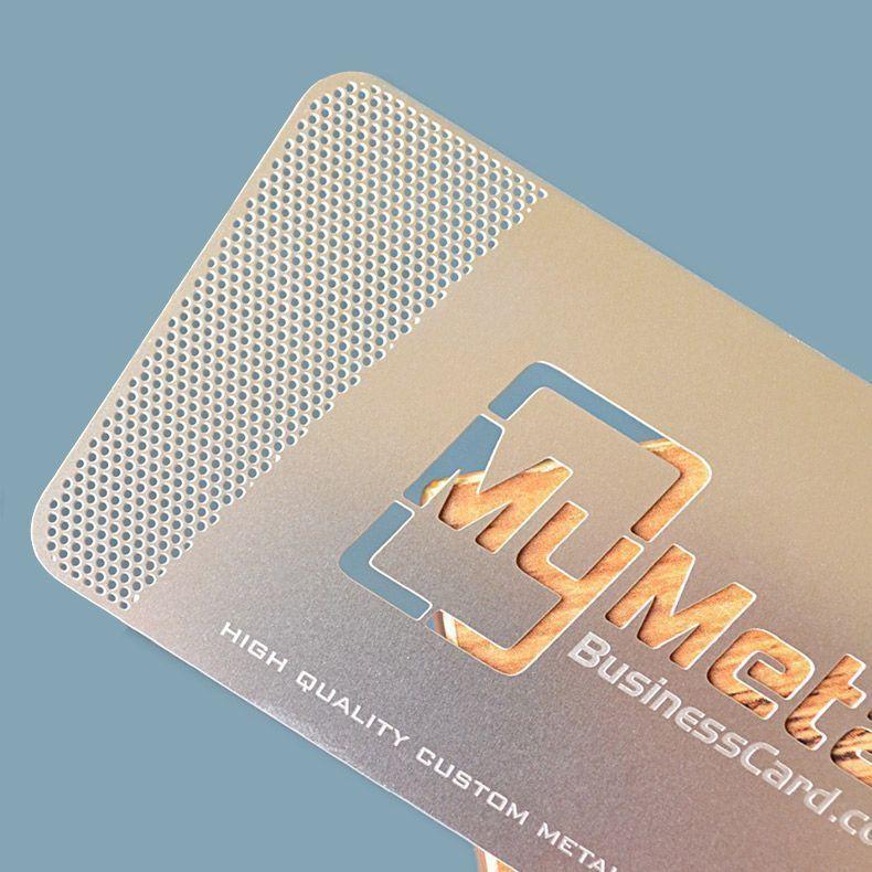 Custom die cut stainless steel metal cardCard Supplier Smart One