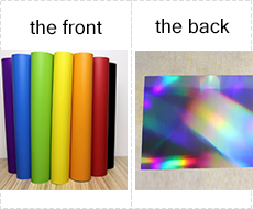 Colorful pvc laser card material