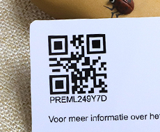 thermal printed barcode card