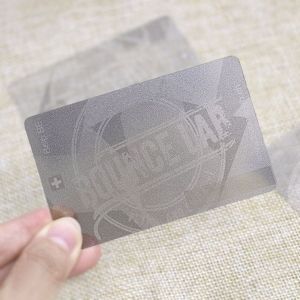 Credit Card Size Clear Plastic Standard PVC Transparent Card