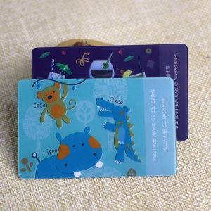 customized Colorful Designed Semi Opaque PVC Transparent Card