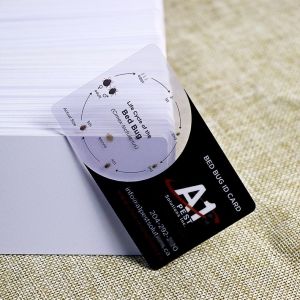 Customizable PVC Partially Transparent Business Cards
