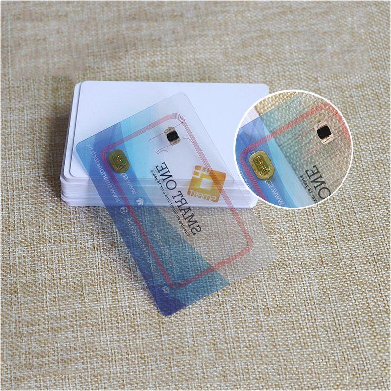 transparent pvc contactless ic card