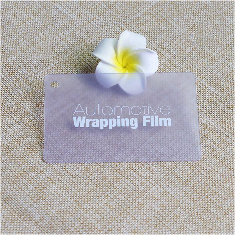 Custom Logo Transparent Card PVC Keytags Card With Punch Hole