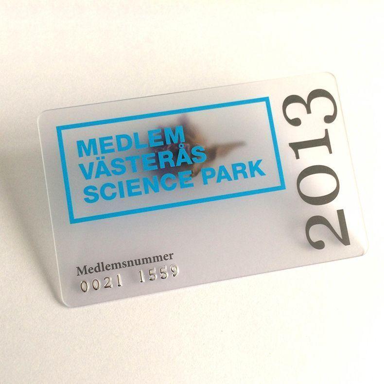 transparent pvc card printed with embossed numbers