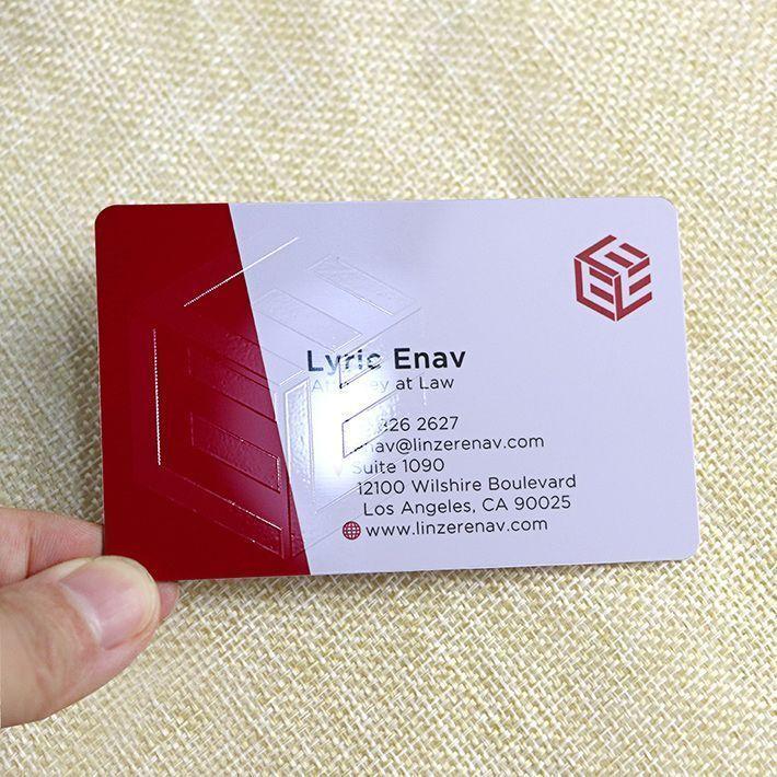 glossy business card