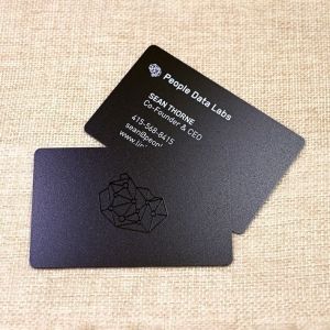 Rounded Corner Spot UV Frosted Finish PVC Business Card