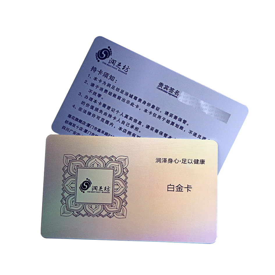 laser card with signature panels