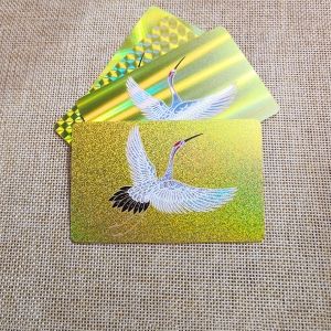 Custom Designed Animal Frosted Laser Relief Card