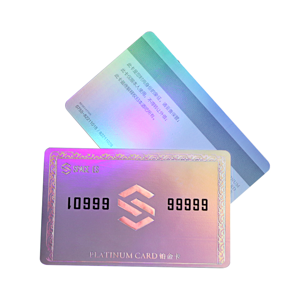 Customizable Bar Club Plastic Laser Label Platinum Card