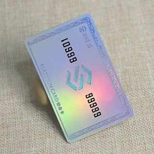 Customizable Bar Club Plastic Laser Label Platinum Card