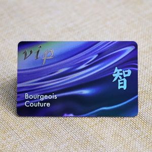 Customized Silver Metal Label Laser Stored Value Card