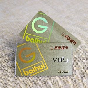 Wholesale Laser Foil VIP Card With Gold Embossed Number