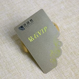 Die Cutting PVC Custom Shaped Laser Foil VIP Card