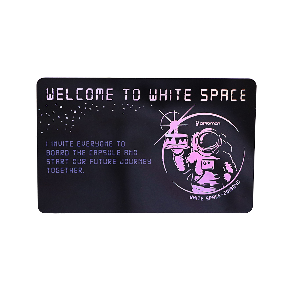 Factory Price Wholesale Printed Laser Foil Card With QR Code