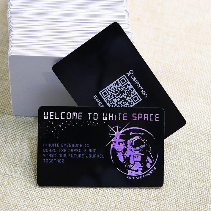 Laser Foil Card With QR Code