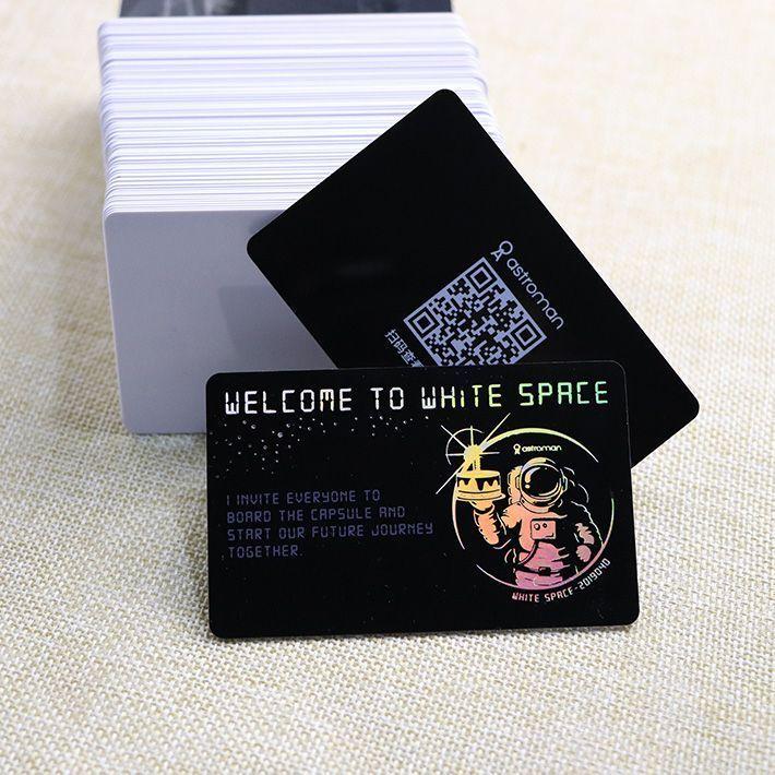 PVC Laser Foil Card With QR Code