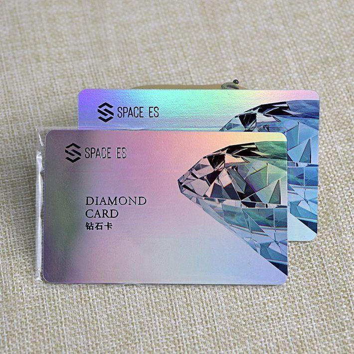 Silver Foil Laser Card