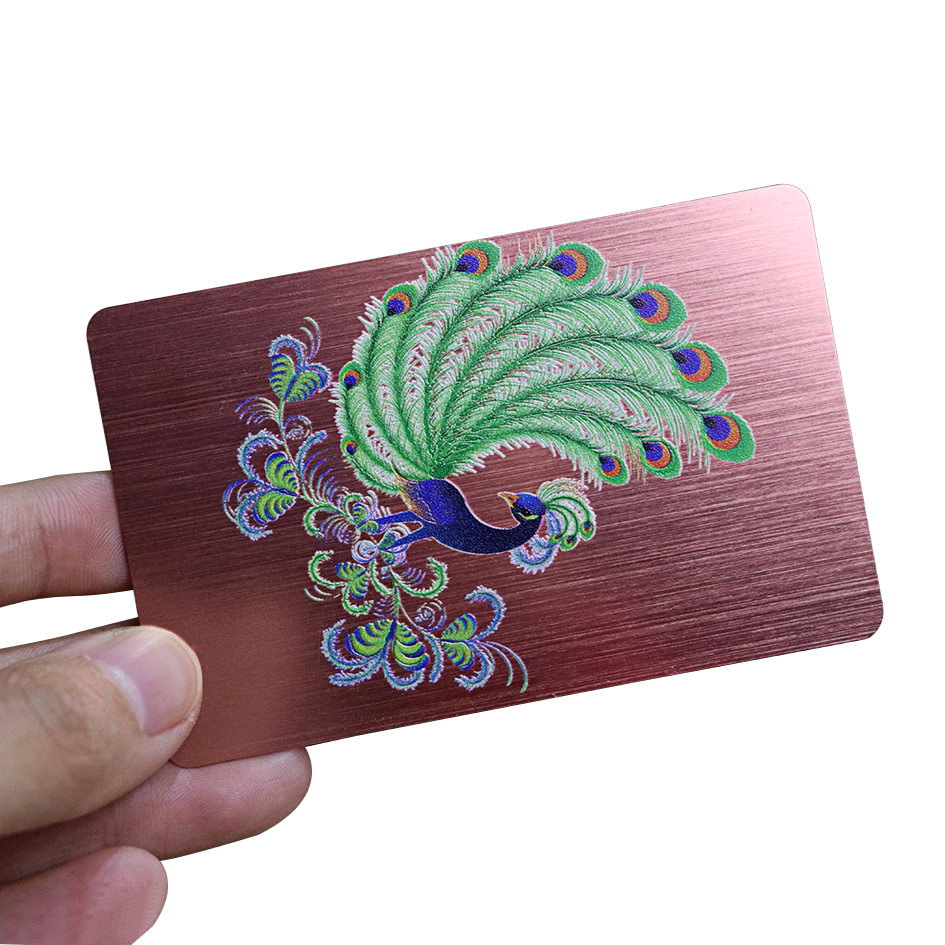 Rose Gold Brushed Relief Card