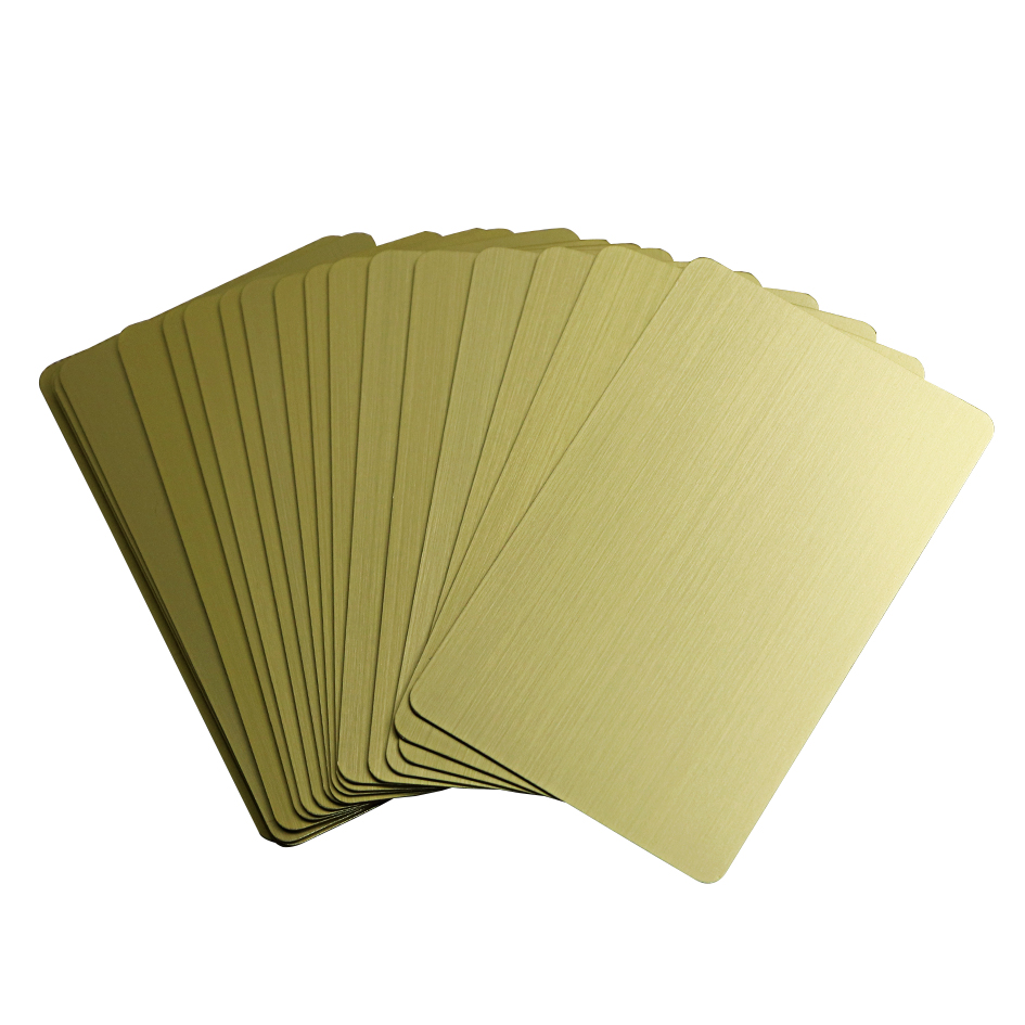Gold Brushed Blank Card