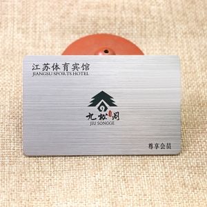 Silver Brushed Membership Card With Signature Panel