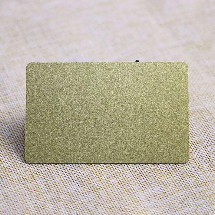 Gold Brushed Blank Card On Backs