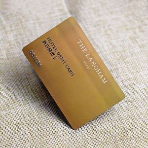 Contactless Hotel Membership Debit Card With Silver Embossed Number