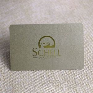  Custom Printable Gold Foil Stamping PVC Membership Card