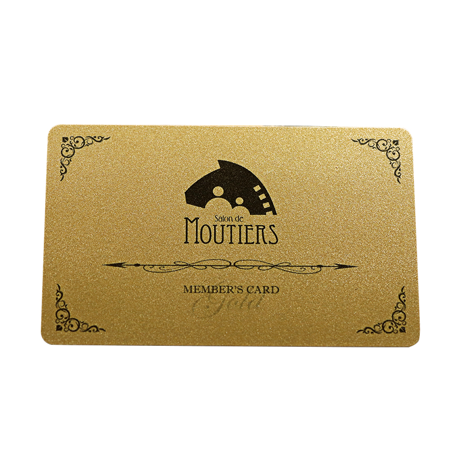 Gold Metallic Membership Card