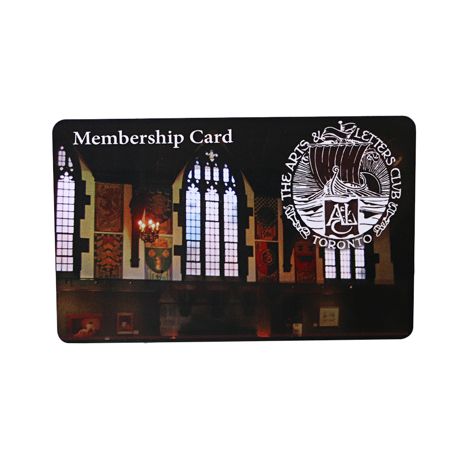 matte plastic membership card