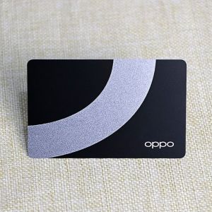 Silver Metallic And Matte Silver Plastic PVC Membership Card