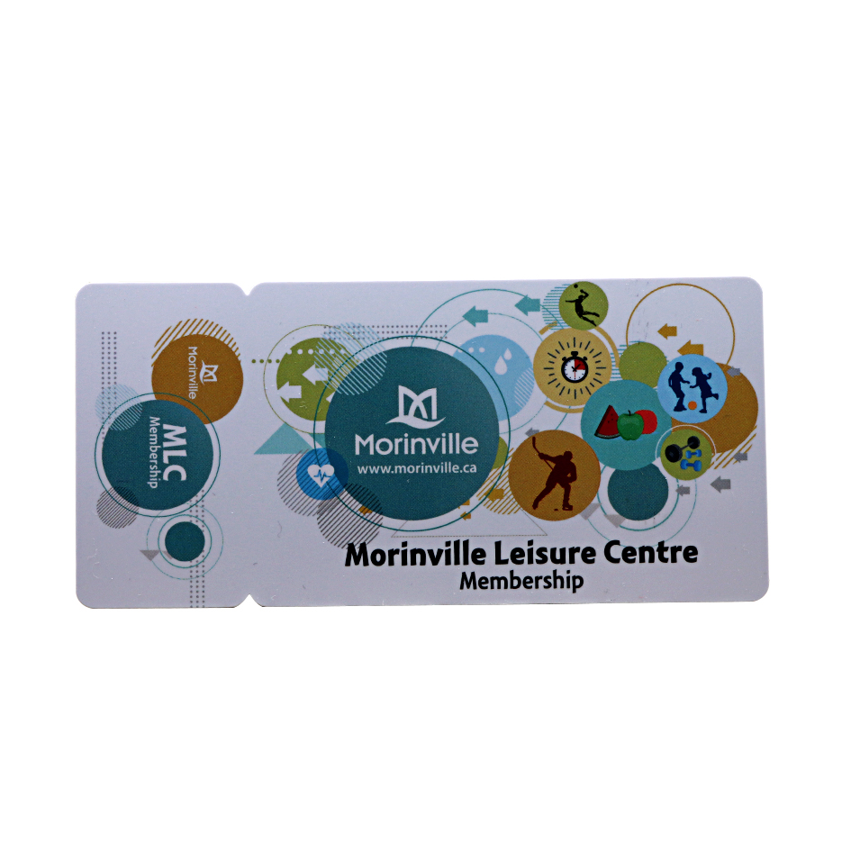 PVC Membership Card 1 Key Tag Combo Card For Leisure Center