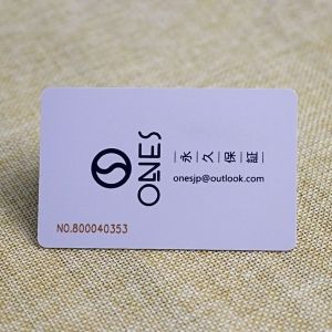 Plastic Membership Card With Laser Number
