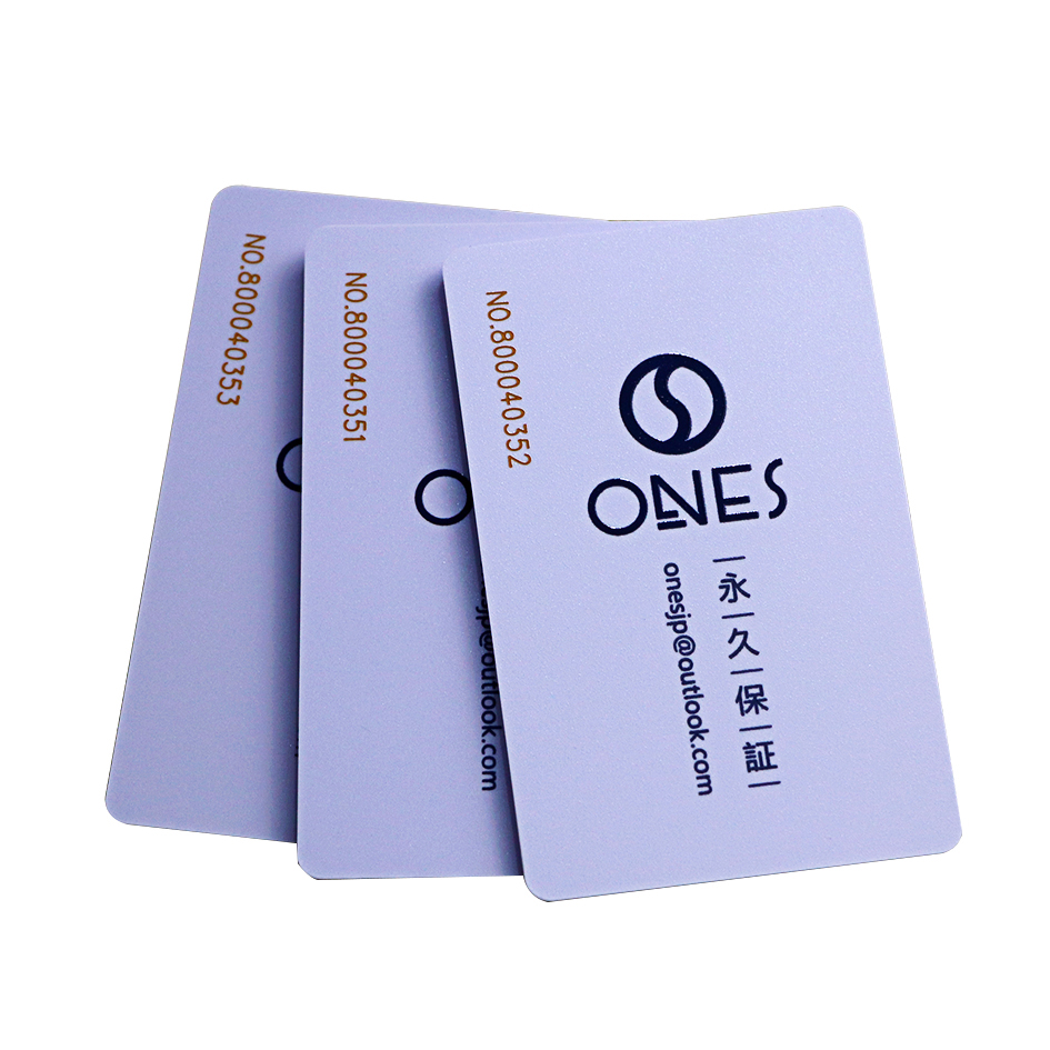 Plastic Membership Card With Laser Number-Card Supplier Smart One