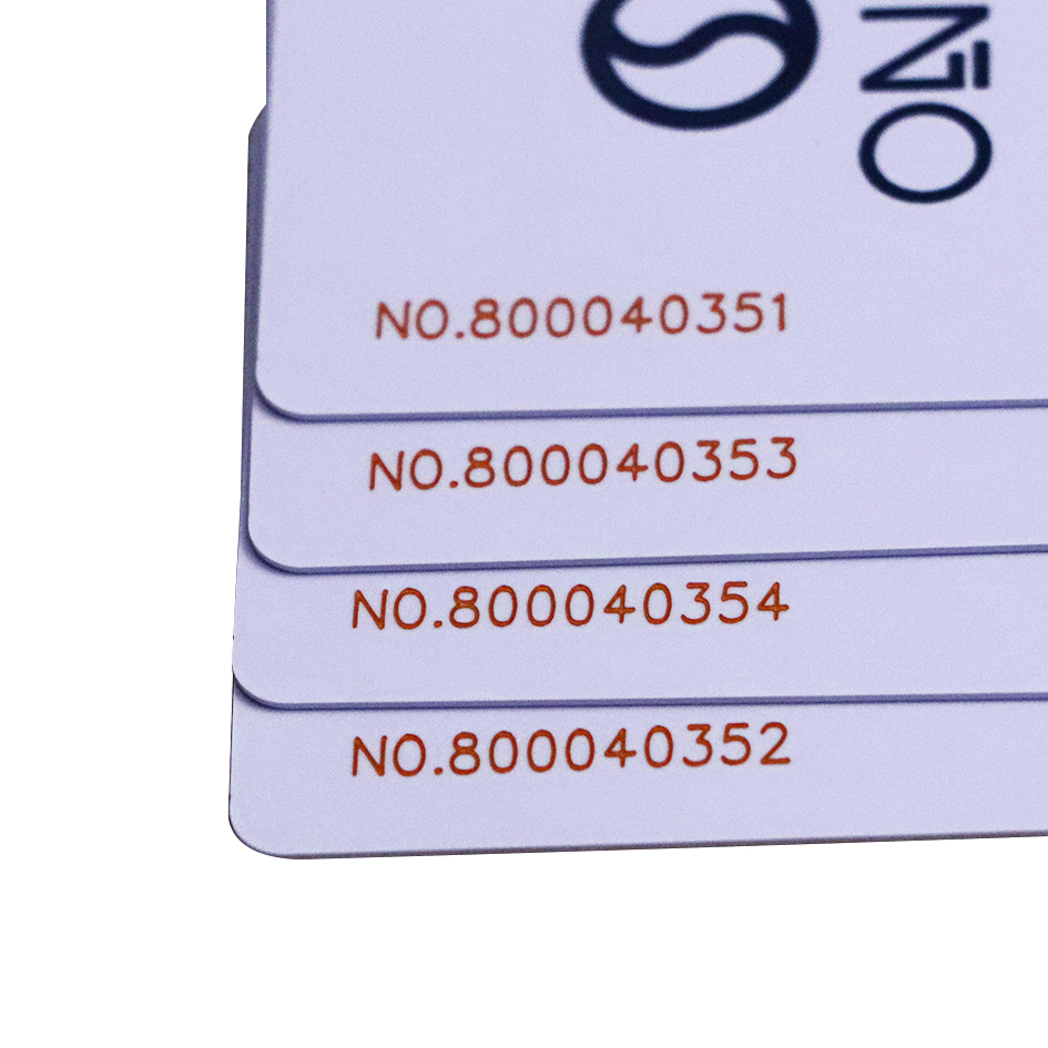 Plastic Membership Card With Laser NumberCard Supplier Smart One