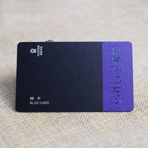 Blue Foil Stamping Plastic Membership Cards