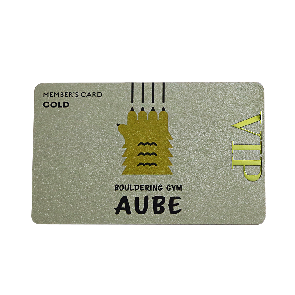 Customised Membership Card With Gold Metal Label