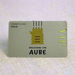 Membership Card With Gold Metal Label