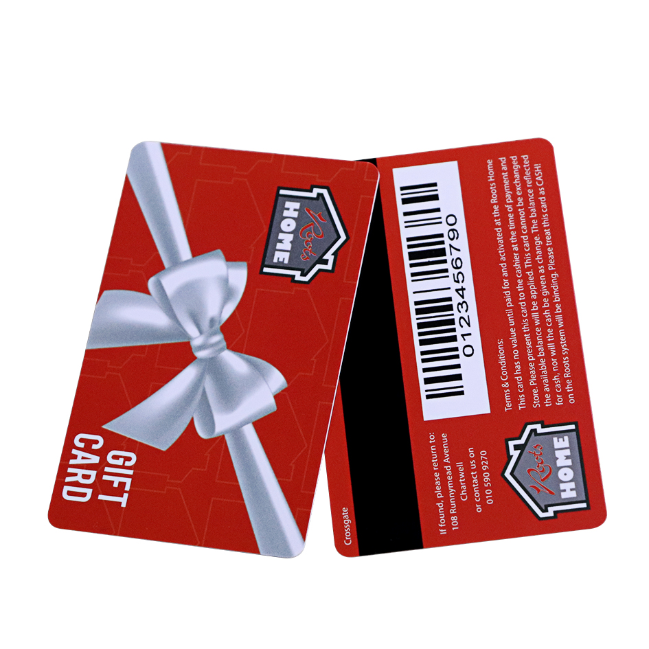 Glossy Finish Plastic Gift Card With UV BarcodeCard Supplier Smart One