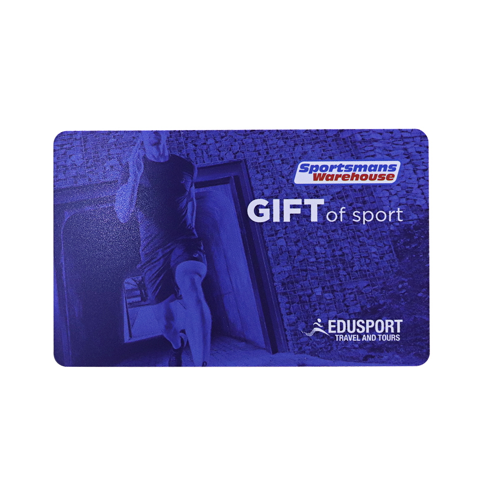 Outdoor Sports Store Gift Card Printing With BarcodeCard Supplier