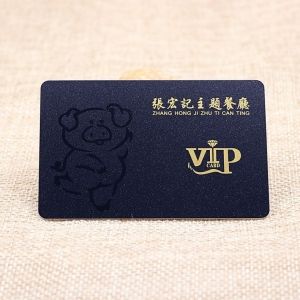 Frosted Finish Printed Custom Plastic VIP Card