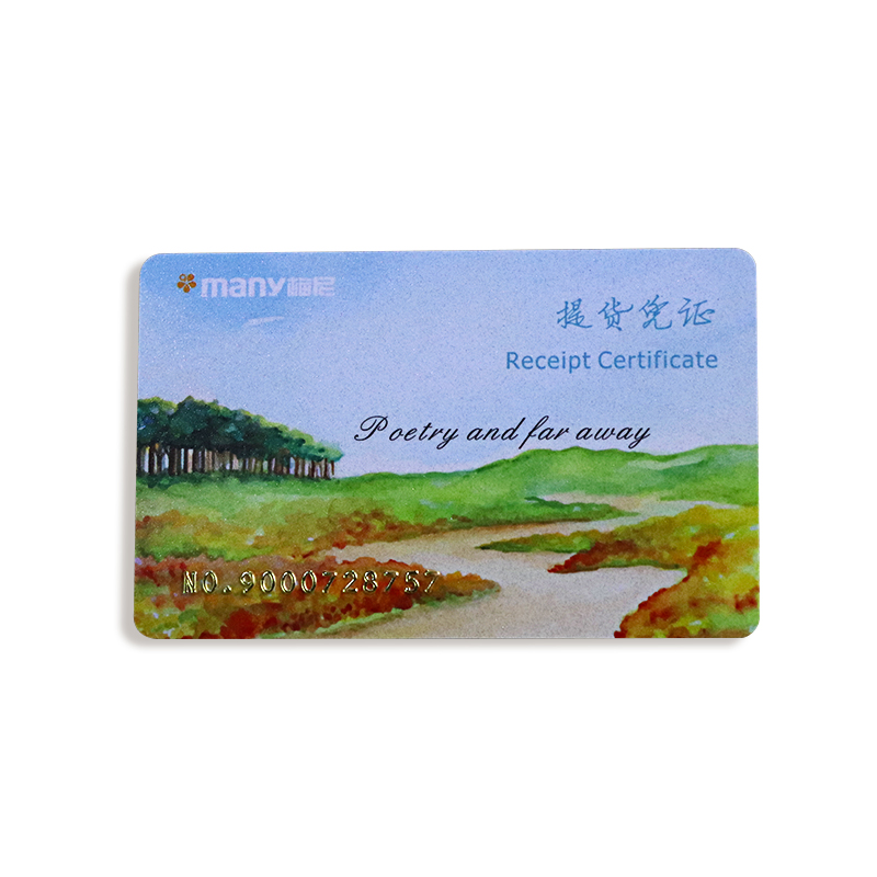 Contact IC Chip Smart VIP Card With Embossed Number