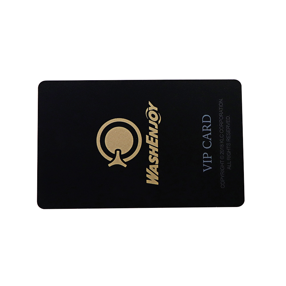 Metallic Gold Silk-screen Printing Plastic VIP Card