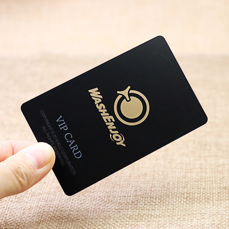 Plastic VIP Card With Metallic Gold Silk-screen Printing