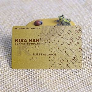 Rose Gold Foil Stamping Plastic Loyalty Card