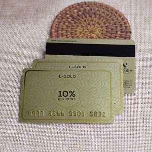 Gold Power Loyalty Card Printing With Magnetic Stripe