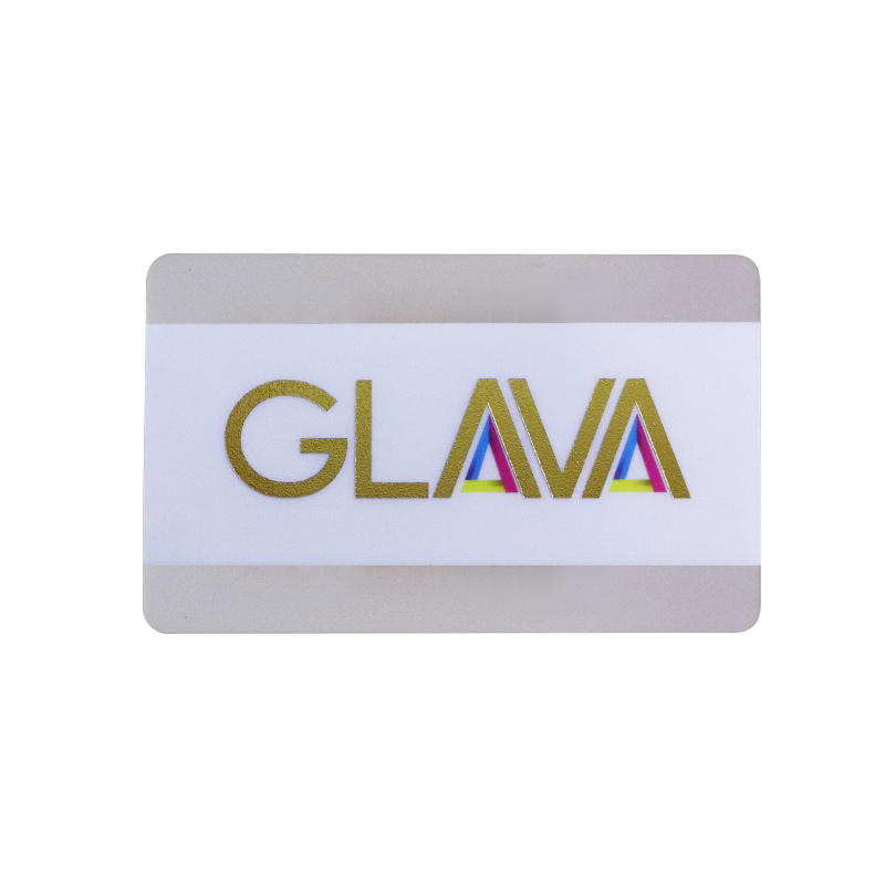 Gold Foil Transparent Business Card
