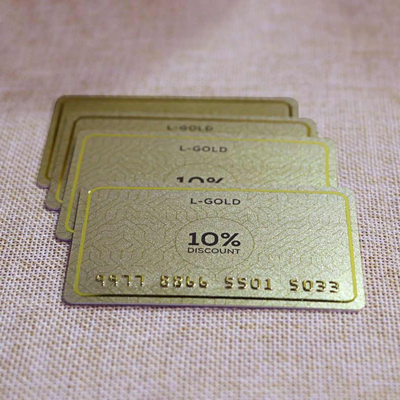 Gold Power Loyalty Card